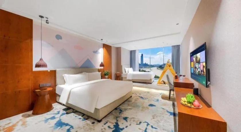 Bed in Xiangsu Boang Hotel