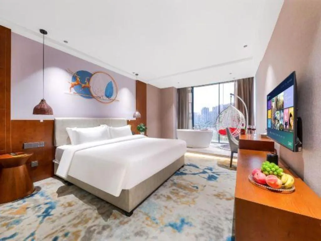 Bed in Xiangsu Boang Hotel