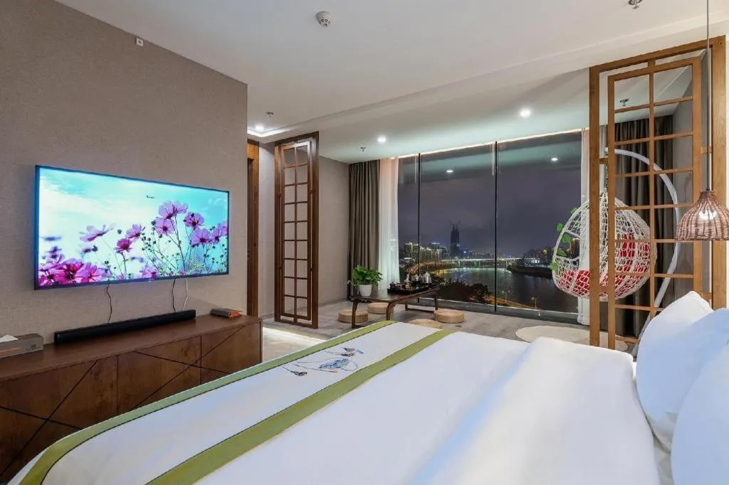 Bed in Xiangsu Boang Hotel