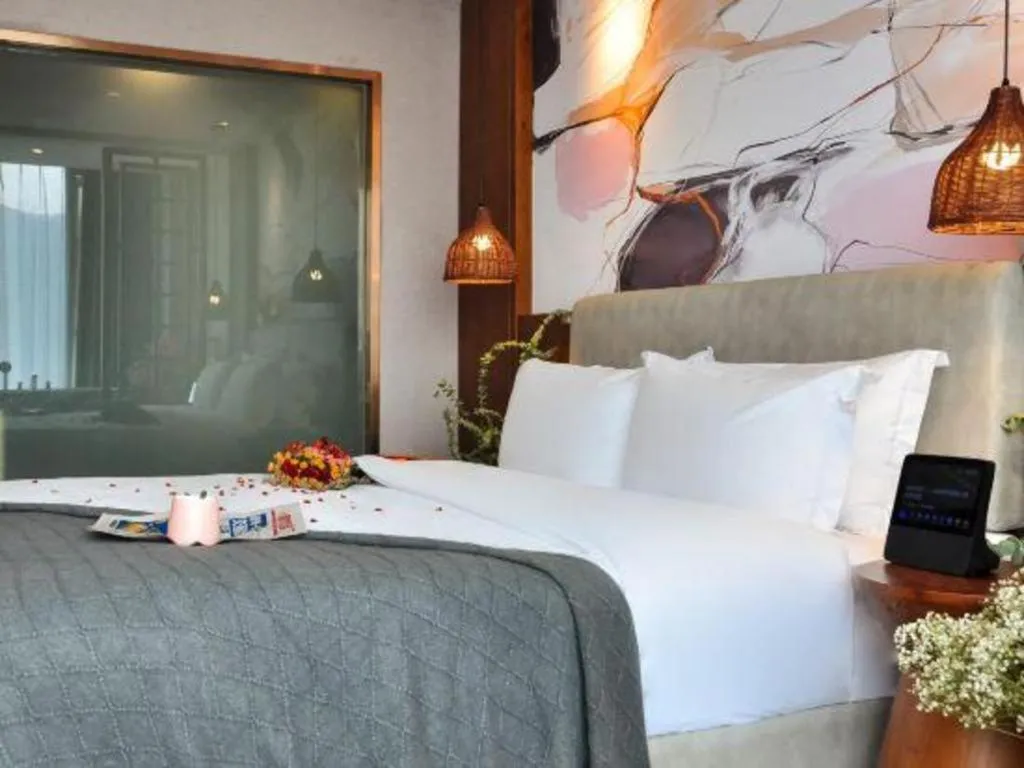 Bed in Xiangsu Boang Hotel