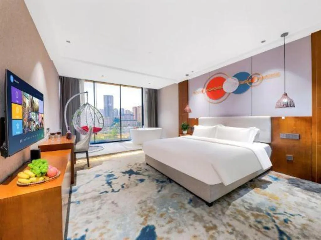 Bed in Xiangsu Boang Hotel