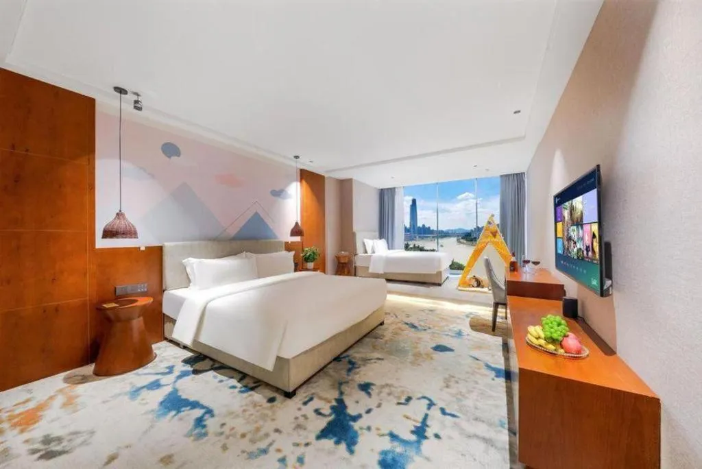 Bed in Xiangsu Boang Hotel