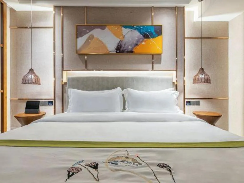 Bed in Xiangsu Boang Hotel