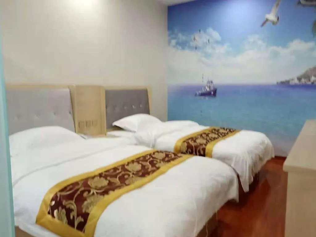 Bed in Super 8 Hotel Dingzhou Chongwen Street