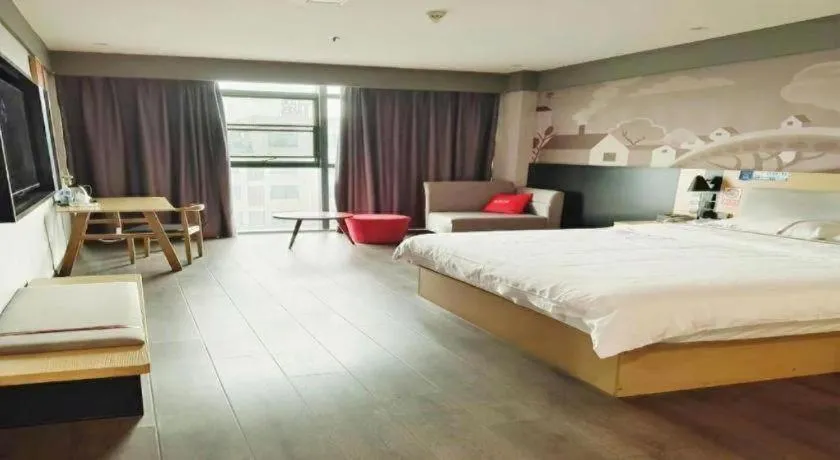 Bed in Thank Inn Jiangxi Nanchang Anyi County Fenghuangshan Industrial Park