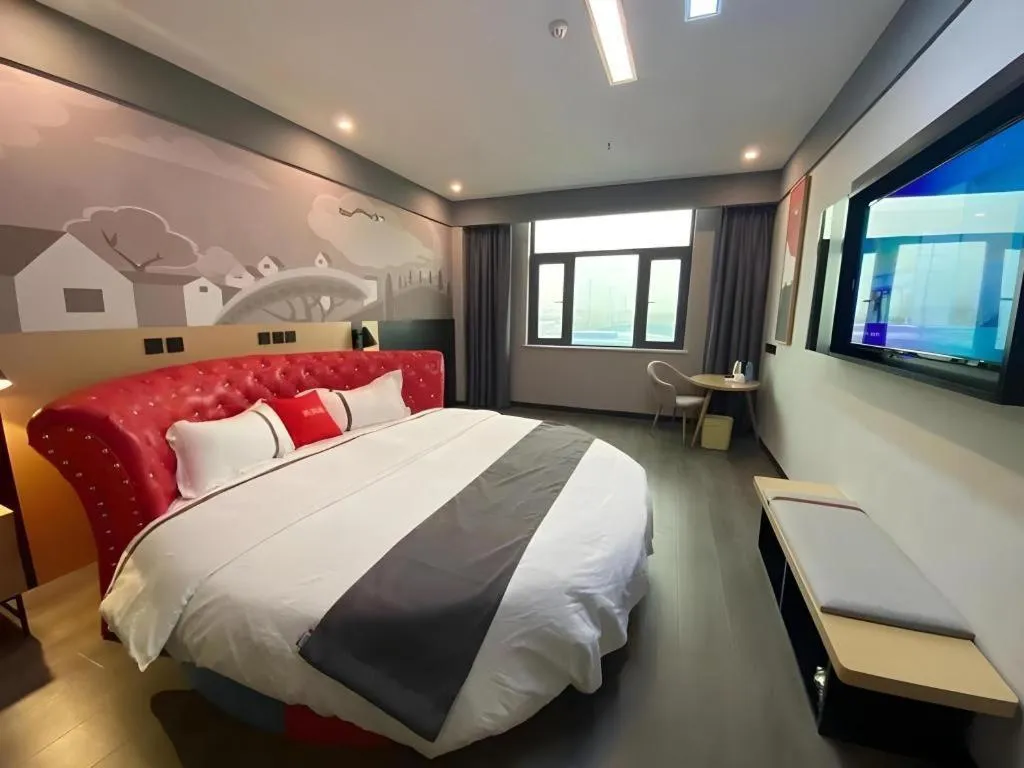Bed in Thank Inn Jiangxi Nanchang Anyi County Fenghuangshan Industrial Park