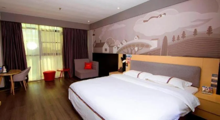 Bed in Thank Inn Jiangxi Nanchang Anyi County Fenghuangshan Industrial Park