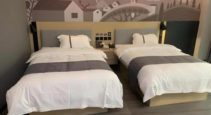 Bed in Thank Inn Jiangxi Nanchang Anyi County Fenghuangshan Industrial Park