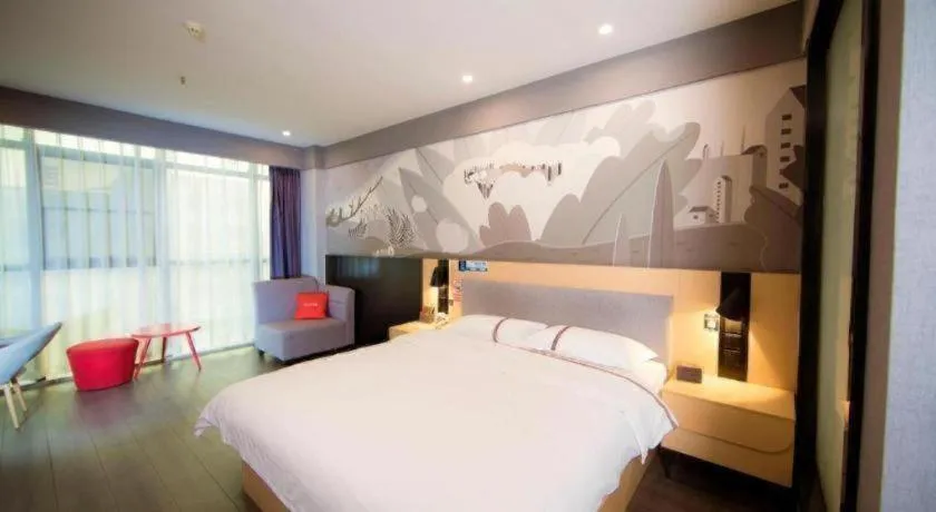 Bed in Thank Inn Jiangxi Nanchang Anyi County Fenghuangshan Industrial Park