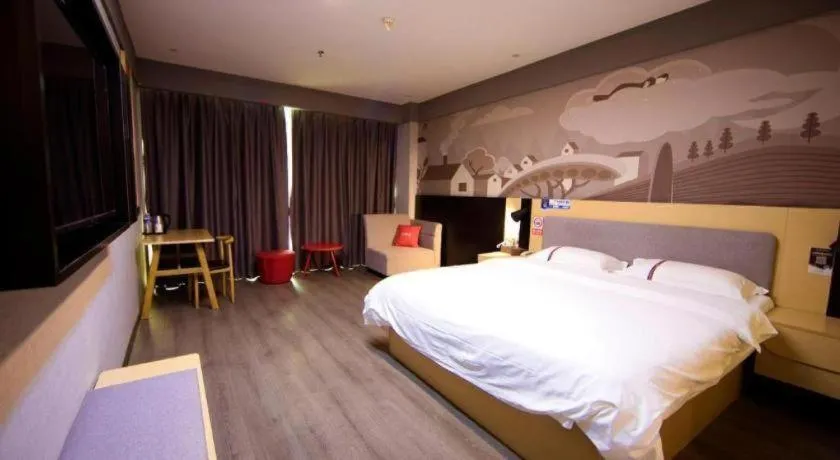 Bed in Thank Inn Jiangxi Nanchang Anyi County Fenghuangshan Industrial Park