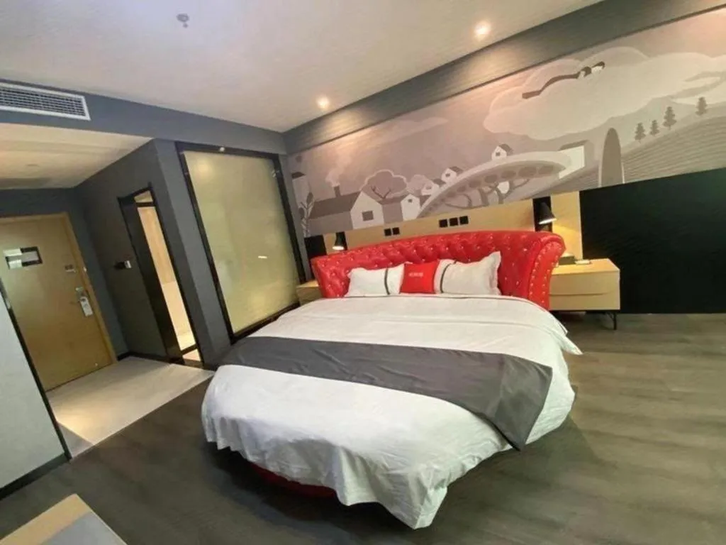 Bed in Thank Inn Jiangxi Nanchang Anyi County Fenghuangshan Industrial Park