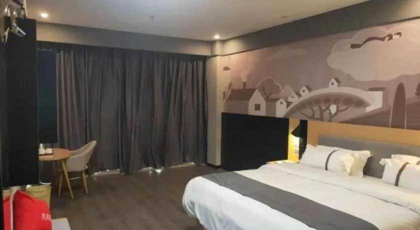 Bed in Thank Inn Jiangxi Nanchang Anyi County Fenghuangshan Industrial Park