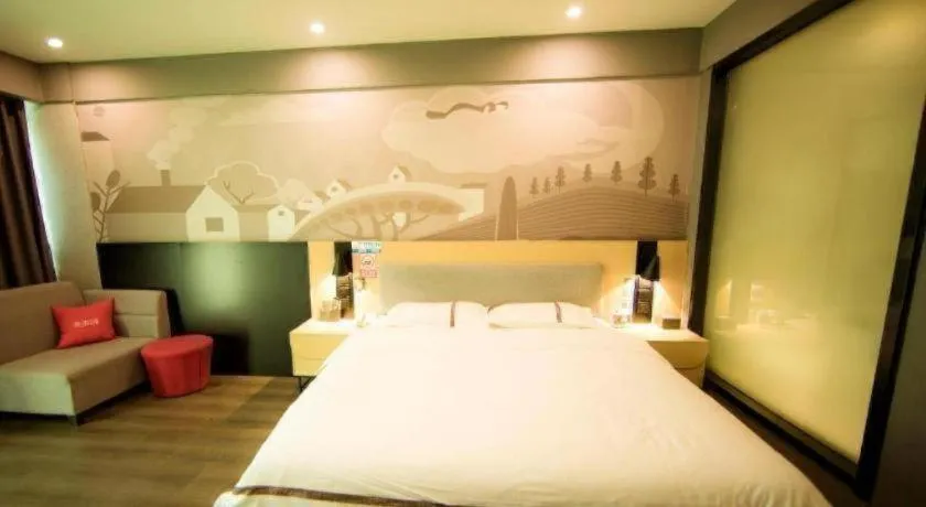 Bed in Thank Inn Jiangxi Nanchang Anyi County Fenghuangshan Industrial Park