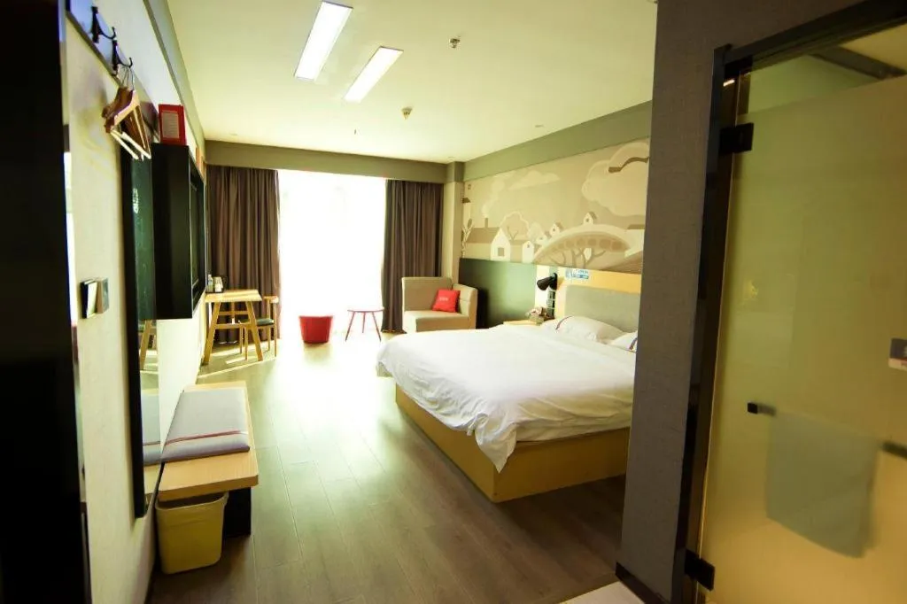 Bed in Thank Inn Jiangxi Nanchang Anyi County Fenghuangshan Industrial Park