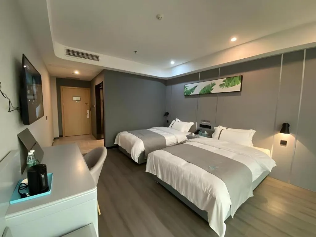 Bed in Thank Inn Jiangxi Nanchang Anyi County Fenghuangshan Industrial Park