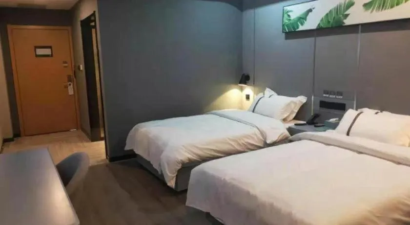 Bed in Thank Inn Jiangxi Nanchang Anyi County Fenghuangshan Industrial Park