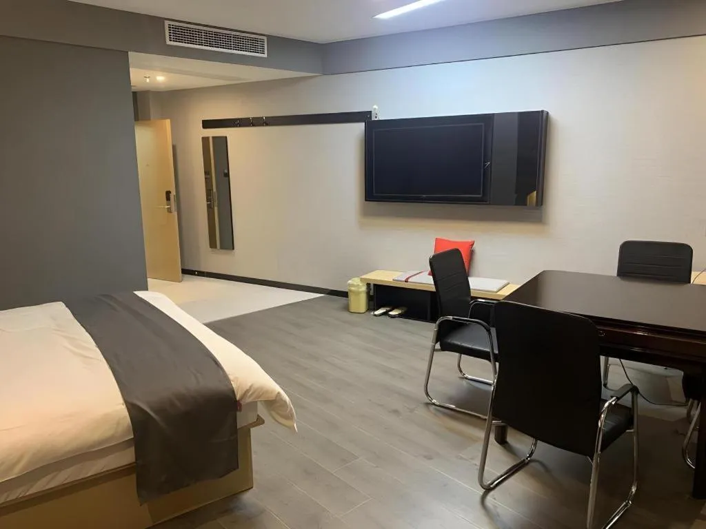 Bed in Thank Inn Jiangxi Nanchang Anyi County Fenghuangshan Industrial Park