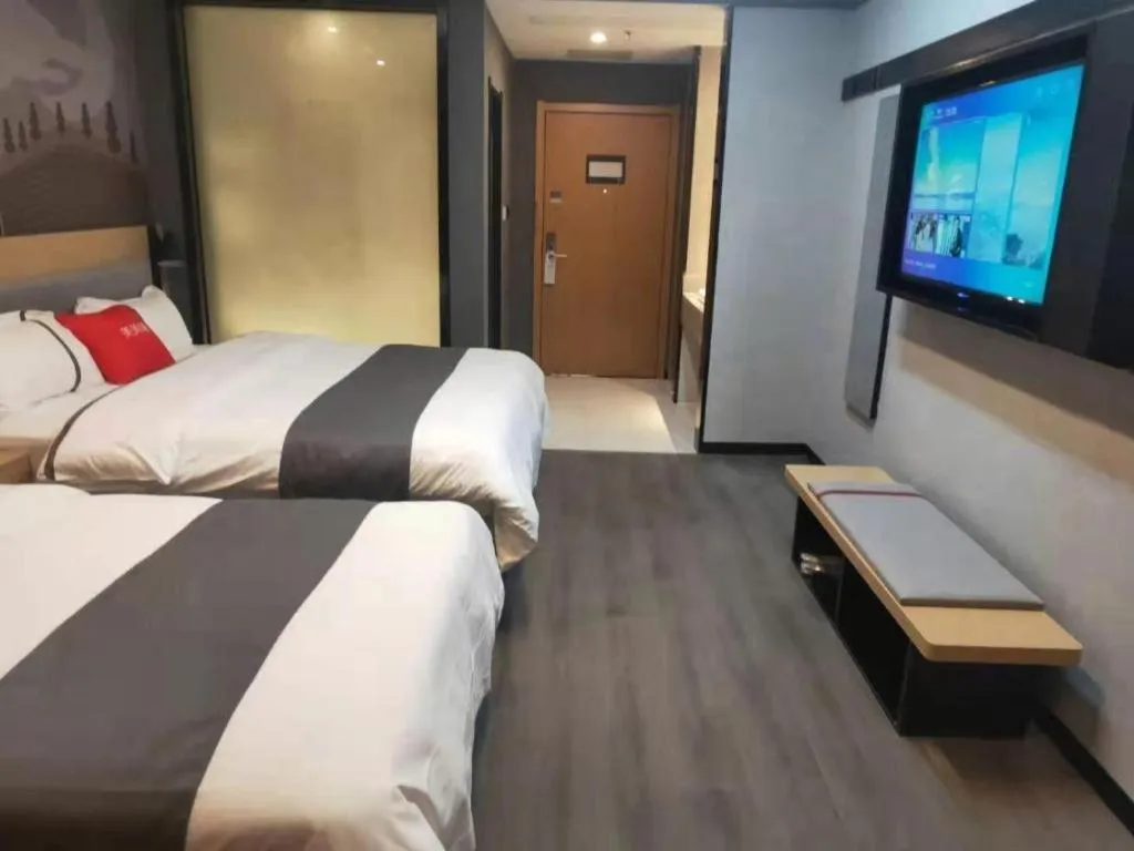 Bed in Thank Inn Jiangxi Nanchang Anyi County Fenghuangshan Industrial Park