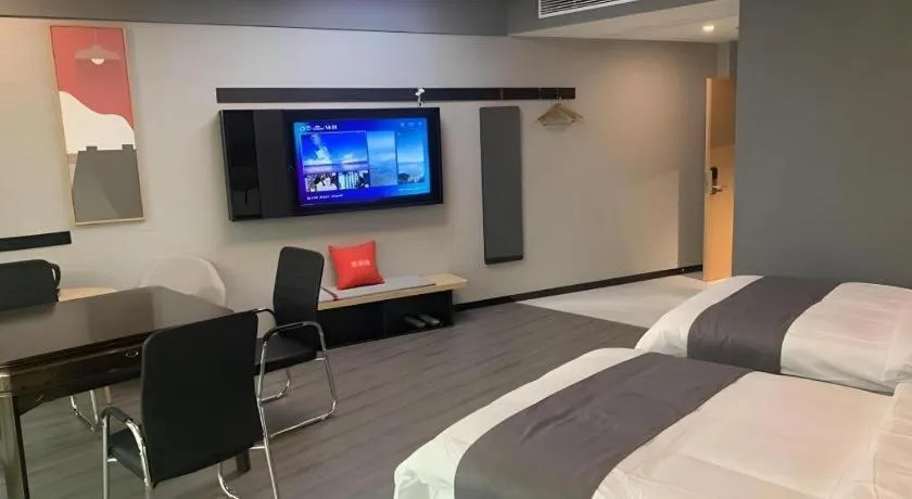 Bed in Thank Inn Jiangxi Nanchang Anyi County Fenghuangshan Industrial Park