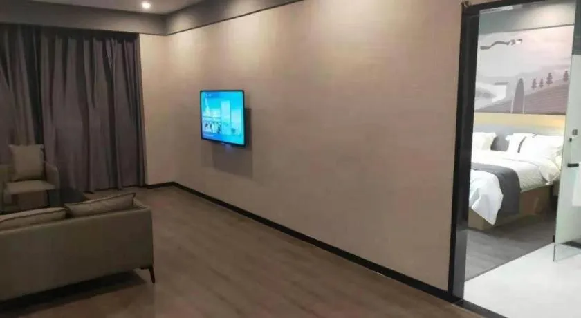 Bed in Thank Inn Jiangxi Nanchang Anyi County Fenghuangshan Industrial Park