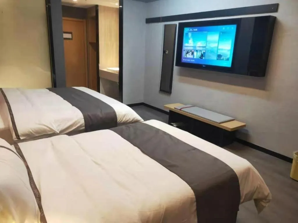 Bed in Thank Inn Jiangxi Nanchang Anyi County Fenghuangshan Industrial Park
