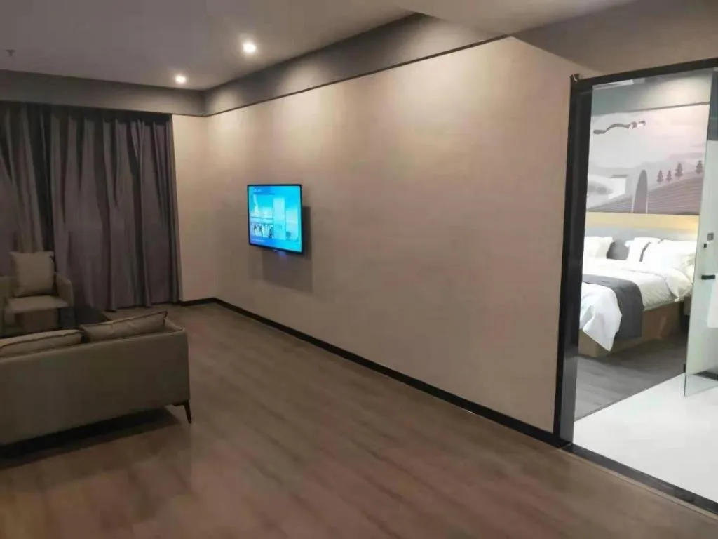 Bed in Thank Inn Jiangxi Nanchang Anyi County Fenghuangshan Industrial Park