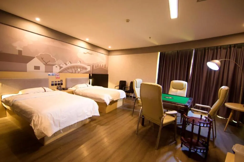 Bed in Thank Inn Jiangxi Nanchang Anyi County Fenghuangshan Industrial Park
