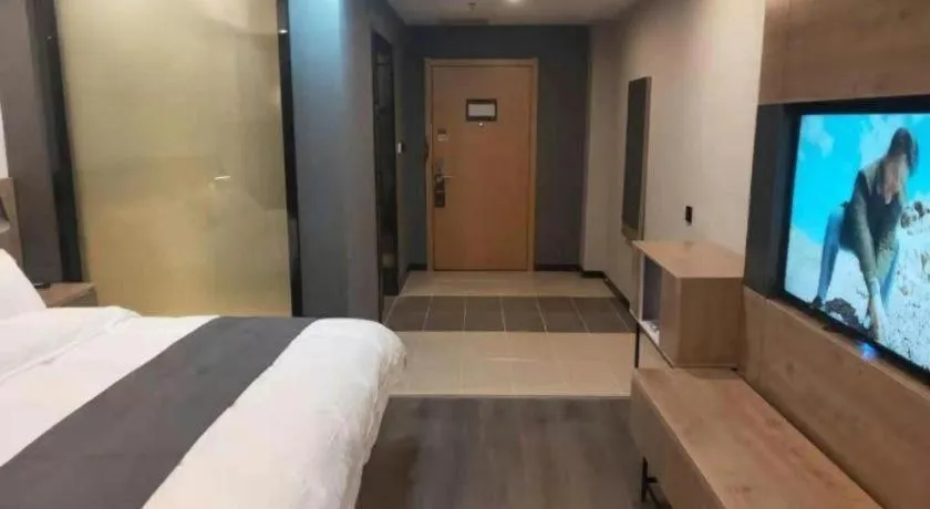 Bed in Thank Inn Jiangxi Nanchang Anyi County Fenghuangshan Industrial Park