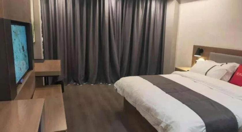 Bed in Thank Inn Jiangxi Nanchang Anyi County Fenghuangshan Industrial Park