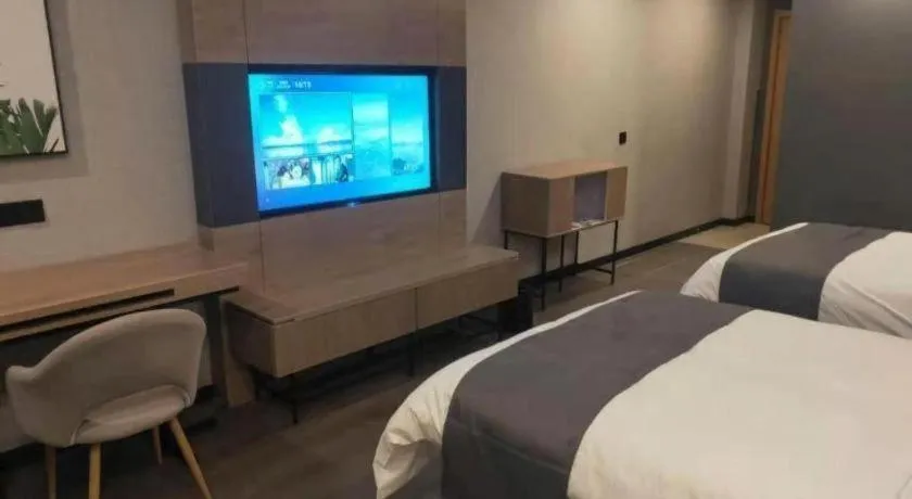 Bed in Thank Inn Jiangxi Nanchang Anyi County Fenghuangshan Industrial Park