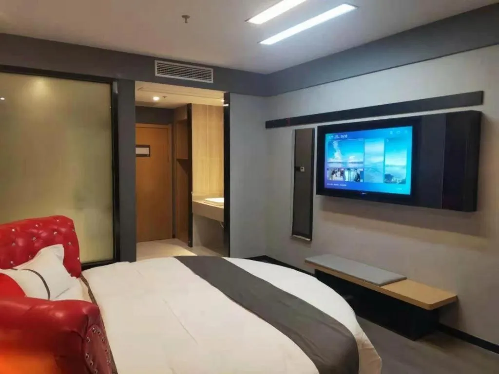 Bed in Thank Inn Jiangxi Nanchang Anyi County Fenghuangshan Industrial Park