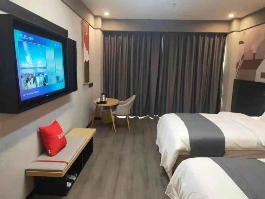 Bed in Thank Inn Jiangxi Nanchang Anyi County Fenghuangshan Industrial Park