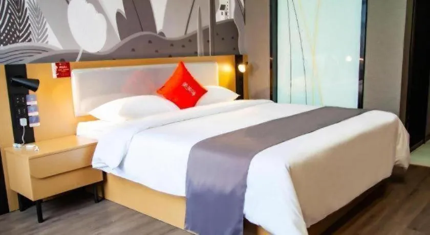 Bed in Thank Inn Guizhou Bijie Qianxi County High-Speed Railway Station