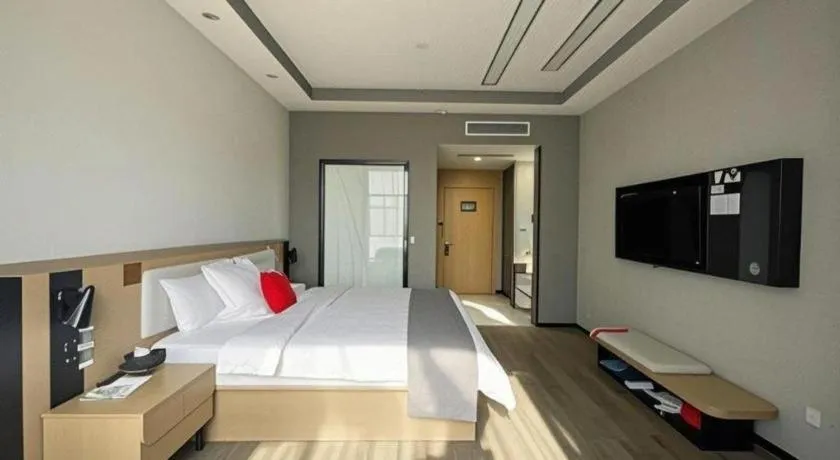 Bed in Thank Inn Guizhou Bijie Qianxi County High-Speed Railway Station