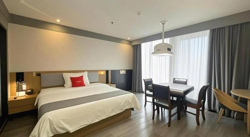 Bed in Thank Inn Guizhou Bijie Qianxi County High-Speed Railway Station