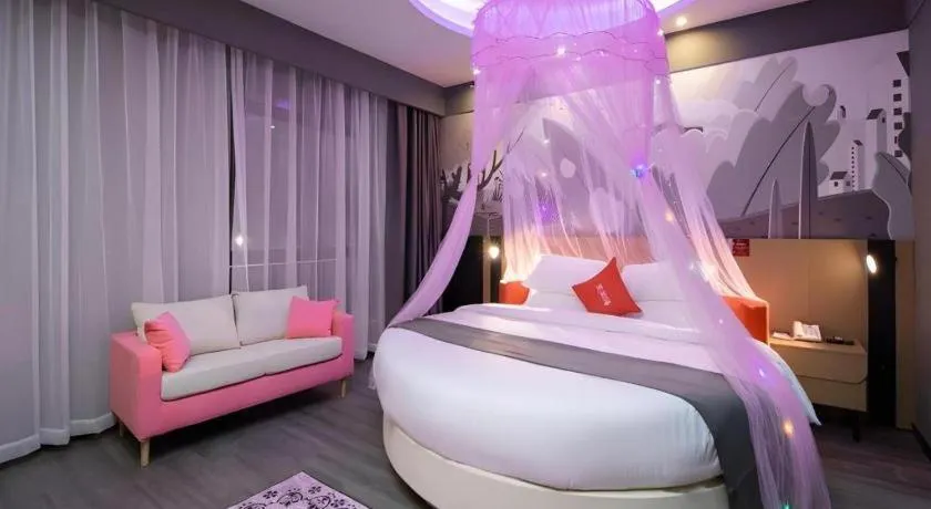 Bed in Thank Inn Guizhou Bijie Qianxi County High-Speed Railway Station