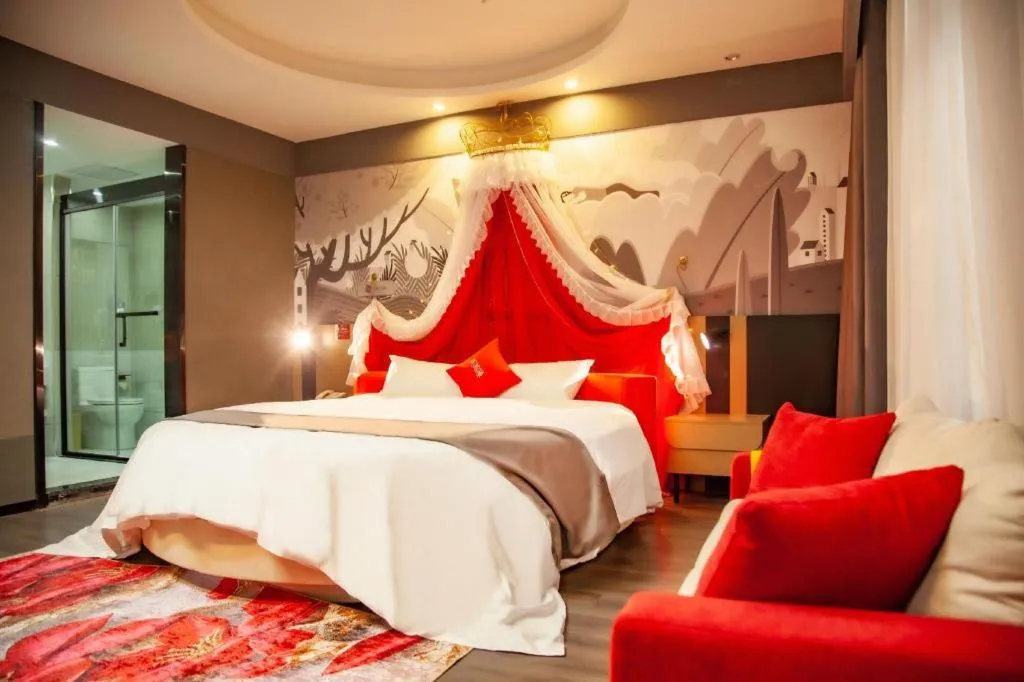 Bed in Thank Inn Guizhou Bijie Qianxi County High-Speed Railway Station