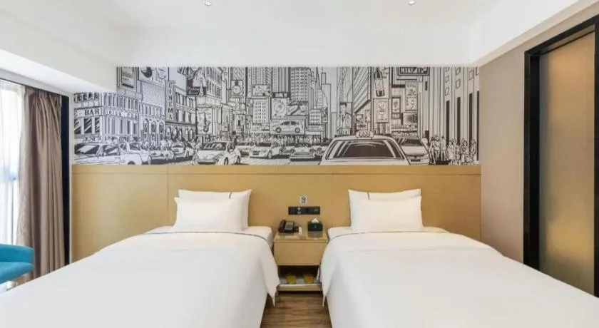 Bed in City Comfort Inn Yunfu Xinxing Juncheng Plaza