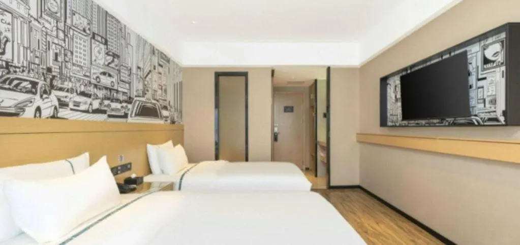 Bed in City Comfort Inn Yunfu Xinxing Juncheng Plaza