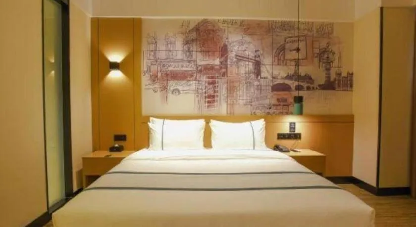 Bed in City Comfort Inn Luocheng Bus Terminal