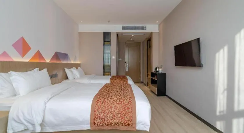 Bed in Borrman Hotel Hefei Yaohai Wanda Linquan East Road