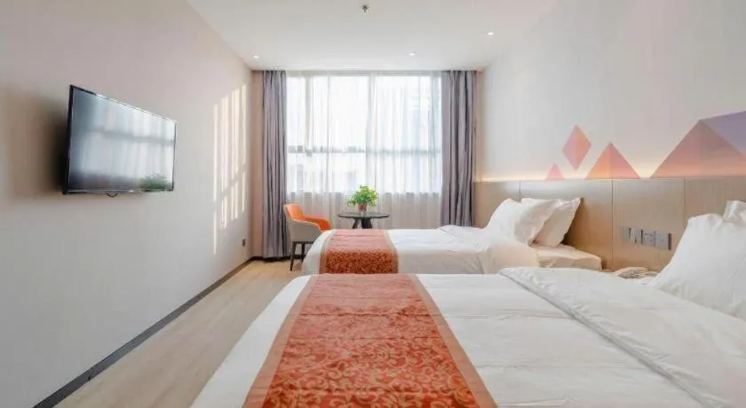 Bed in Borrman Hotel Hefei Yaohai Wanda Linquan East Road