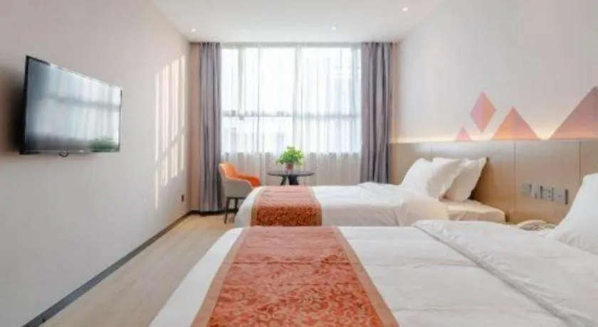 Bed in Borrman Hotel Hefei Yaohai Wanda Linquan East Road