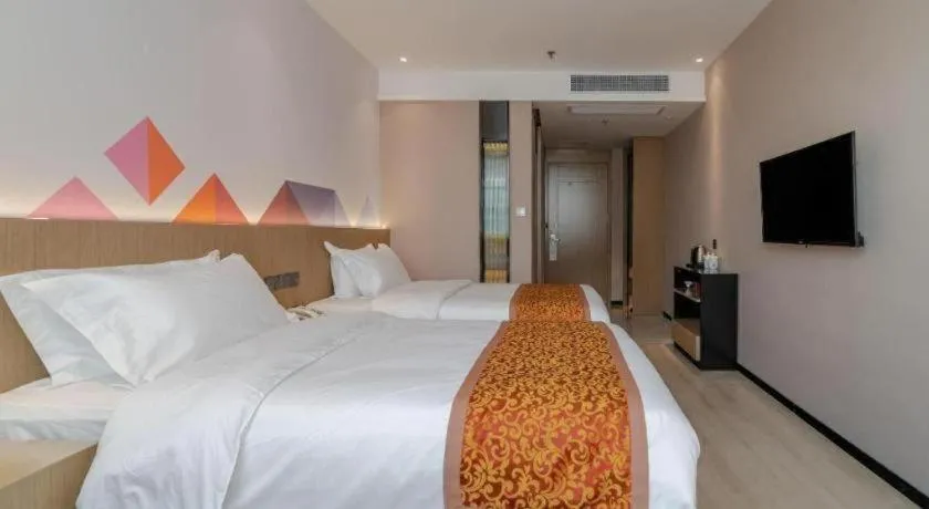 Bed in Borrman Hotel Hefei Yaohai Wanda Linquan East Road