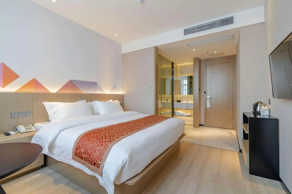 Bed in Borrman Hotel Hefei Yaohai Wanda Linquan East Road