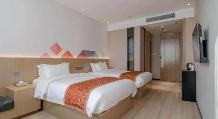 Bed in Borrman Hotel Hefei Yaohai Wanda Linquan East Road