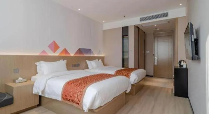 Bed in Borrman Hotel Hefei Yaohai Wanda Linquan East Road