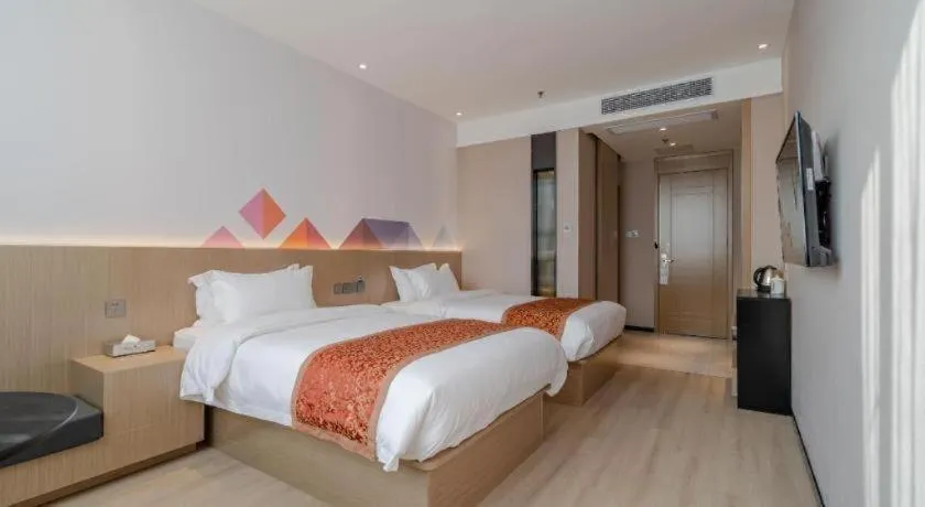 Bed in Borrman Hotel Hefei Yaohai Wanda Linquan East Road