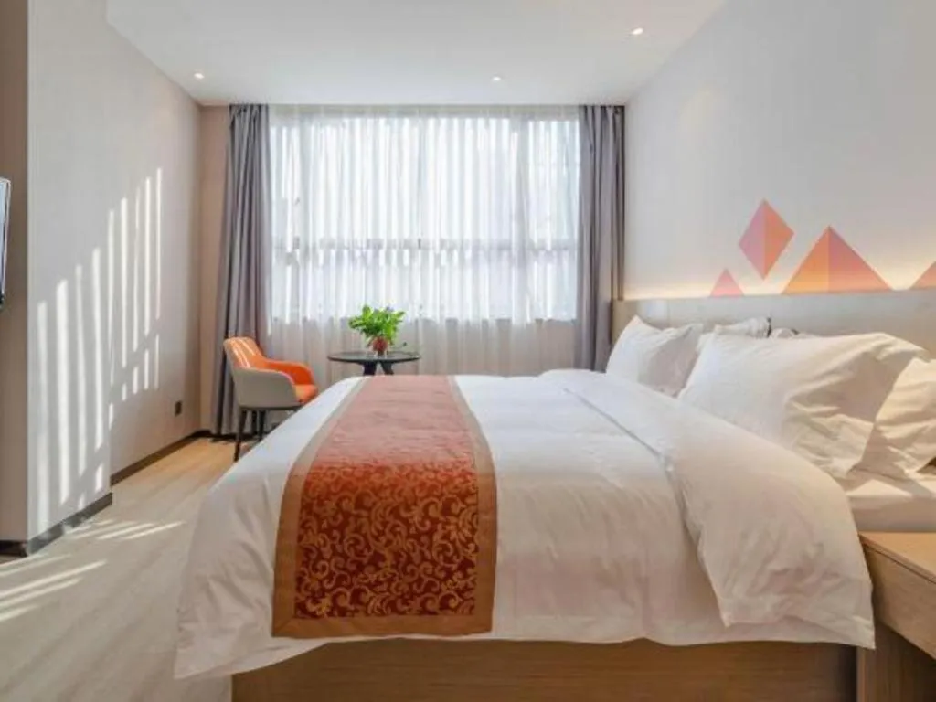 Bed in Borrman Hotel Hefei Yaohai Wanda Linquan East Road