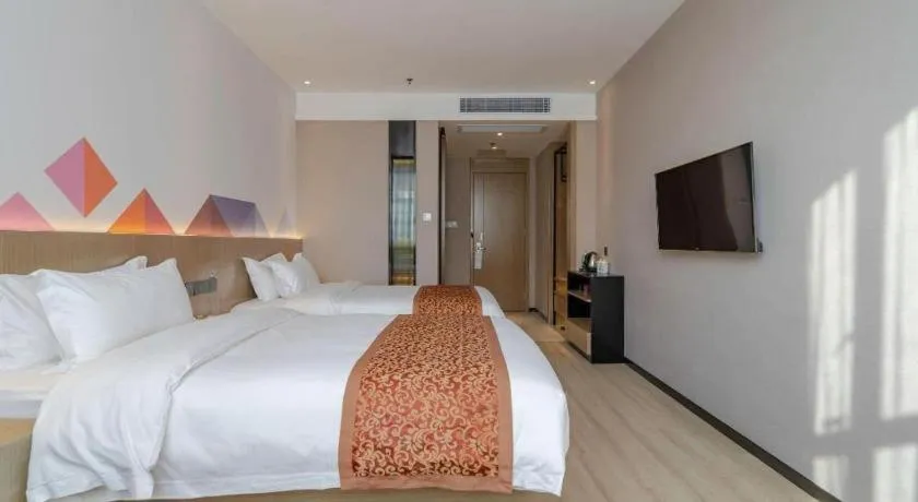 Bed in Borrman Hotel Hefei Yaohai Wanda Linquan East Road